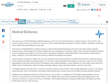 Tablet Screenshot of medical-dictionary.thefreedictionary.com